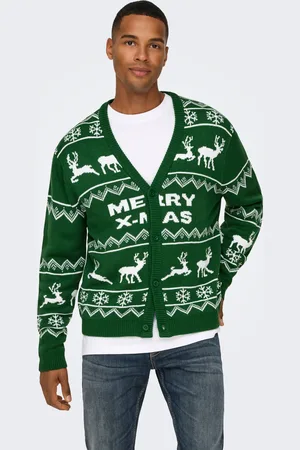 Only & Sons Onsxmas Stickad Kofta