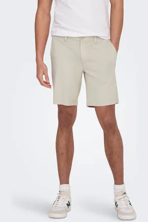 Only & Sons Onsmark Medelhög Midja Normal Passform Shorts