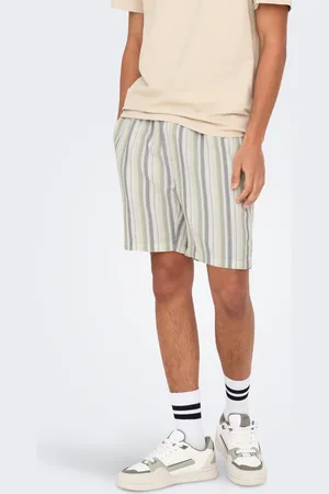 Only & Sons Onstrev Medelhög Midja Normal Passform Shorts
