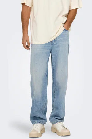 Only & Sons Onsfade Medelhög Midja Lös Passform Jeans