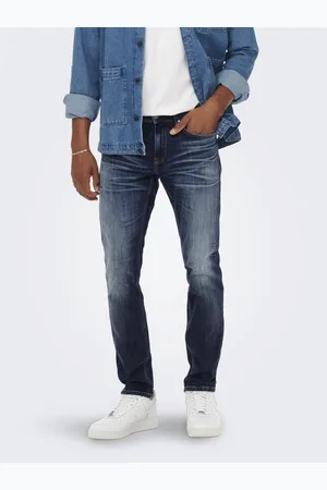 Only & Sons Onsweft Medelhög Midja Normal Passform Jeans