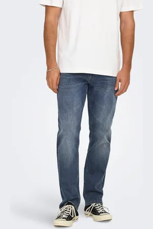 Only & Sons Onsweft Medelhög Midja Normal Passform Jeans