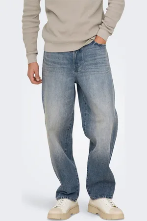 Only & Sons Onsfade Medelhög Midja Lös Passform Jeans