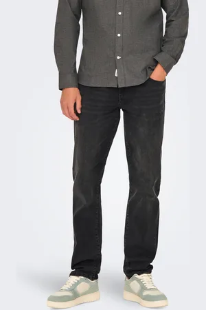 Only & Sons Onsweft Medelhög Midja Normal Passform Jeans