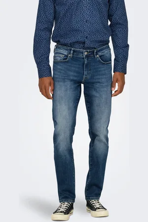 Only & Sons Onsweft Medelhög Midja Normal Passform Jeans