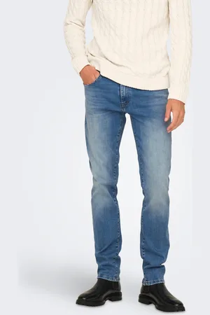 Only & Sons Onsweft Medelhög Midja Normal Passform Jeans