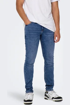 Only & Sons Onsloom Medelhög Midja Slim Fit Jeans