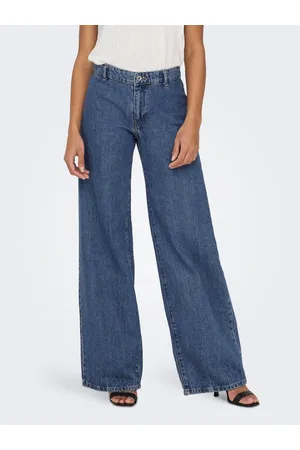 VMSIGI Low rise Flared Fit Jeans, Medium Blue