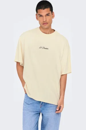 Only & Sons Överdimensionerad Passform O-ringning Nedsänkta Axlar T-shirt