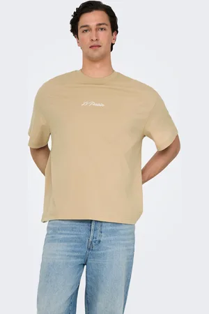 Only & Sons Överdimensionerad Passform O-ringning Nedsänkta Axlar T-shirt