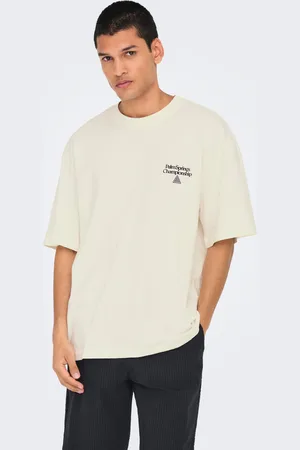 Only & Sons Överdimensionerad Passform O-ringning Nedsänkta Axlar T-shirt