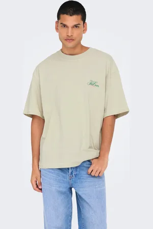 Only & Sons Överdimensionerad Passform O-ringning Nedsänkta Axlar T-shirt