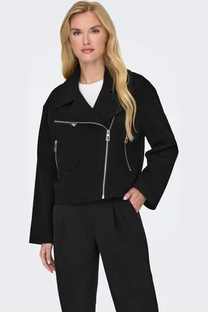 ONLY Onlnancy Bikerjacka Med Läderlook