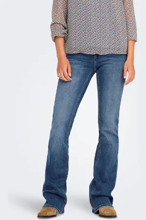 ONLY Onlblush Medelhög Midja Utsvängd Passform Jeans