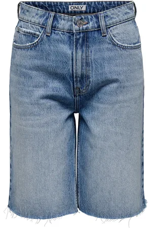 ONLY Onlcaro Hög Midja Lös Passform Denimshorts