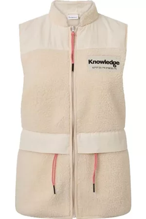Knowledge Cotton Apparal Kvinna Västar - Women's Teddy Colorblock Vest