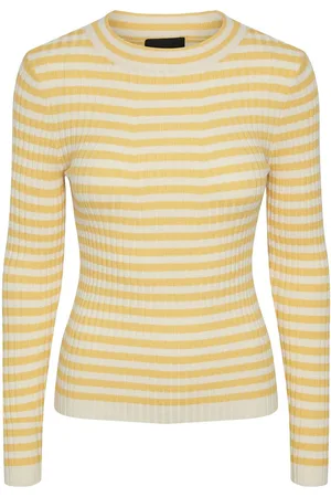 Seamless Femme Crop Long Sleeve - Brass Yellow