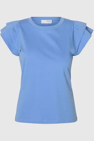 SELECTED Bomull Volang T-shirt