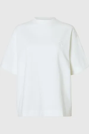 SELECTED Avslappnad Passform Broderi T-shirt