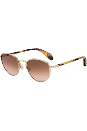 RAG&BONE RNB1019/S EYR/M2 52 Guldiga Solglasögon Kvinna