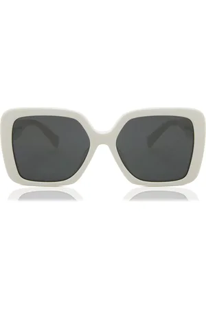 Miu Miu MU10YS 1425S0 56 Vita Solglasögon Kvinna