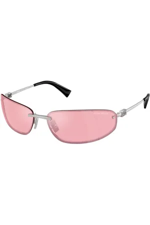 Miu Miu MUA50S 1BC70J 68 Silvriga Solglasögon Kvinna