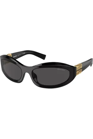 Miu Miu MU14ZSF Asian Fit 16K08Z 61 Svarta Solglasögon Kvinna
