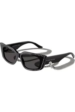 Jimmy Choo JC5033B 500087 52 Svarta Solglasögon Kvinna