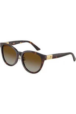 Jimmy Choo JC5032D Asian Fit Polarized 5002T5 55 Sköldpaddemönstradeshell Solglasögon Kvinna