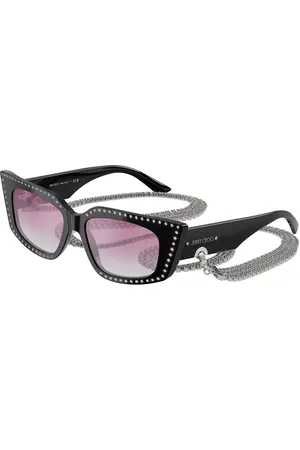 Jimmy Choo JC5033B 500058 52 Svarta Solglasögon Kvinna