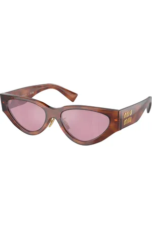 Miu Miu MU03ZS 11Q50D 54 Bruna Solglasögon Kvinna
