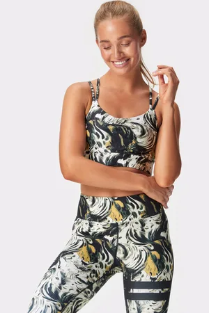 Stronger Strappy Printed Sports Bra