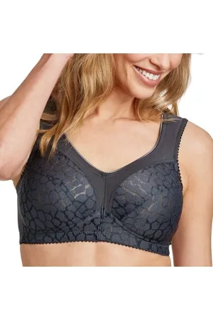 Miss Mary Miss Mary Lovely Jacquard Soft Bra BH Mörkgrå B 100 Dam