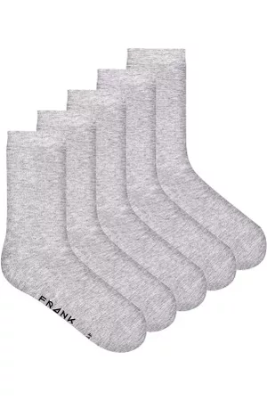 Frank Dandy Strumpor 5P Bamboo Socks Solid Gråmelerad Strl 36/40