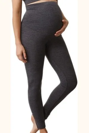 Boob Merino Wool Once On Never Off Leggings Mörkgrå merinoull Large Dam