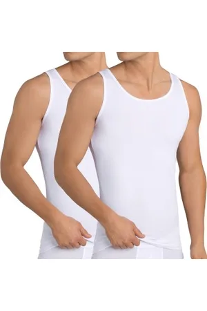Sloggi 2P Men 24 7 Vest Vit bomull Large Herr