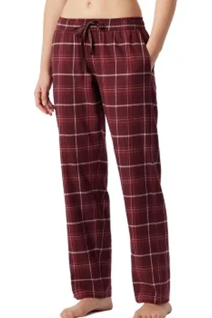 Schiesser Mix And Relax Lounge Pants Flannel Röd 42 Dam
