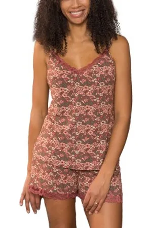 Trofé Trofe Flora Boxer Pyjama Flerfärgad viskos Large Dam