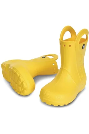 Crocs Handle It Rain Boots Kids Gul US C11 (EU 28-29) Barn