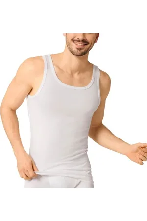 Sloggi For Men Basic Vest Vit bomull Small Herr