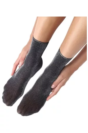 Oroblu Strumpor Holiday Diamond Glitter Sock Svart/Silver One Size Dam