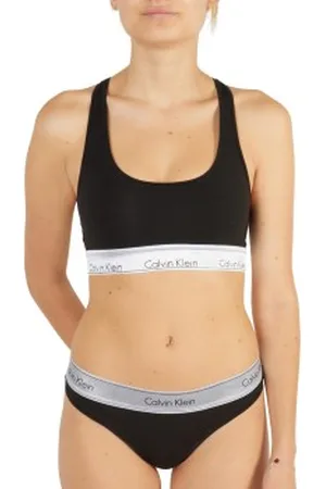 Calvin Klein Trosor Modern Cotton Metallic Set Svart/Silver X-Small Dam