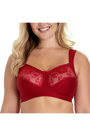 Miss Mary Miss Mary Lovely Lace Support Soft Bra BH Röd B 80 Dam