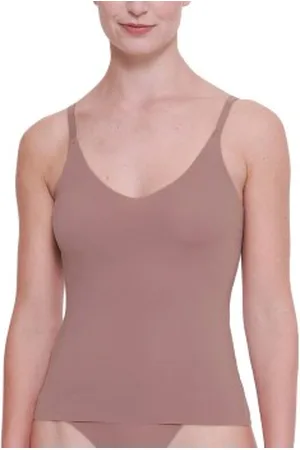 Sloggi ZERO Feel 2 0 Spaghetti Top Brun Large Dam