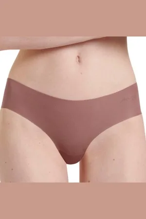 Sloggi Trosor 2P ZERO Microfibre 2.0 Hipstring Brun X-Small Dam