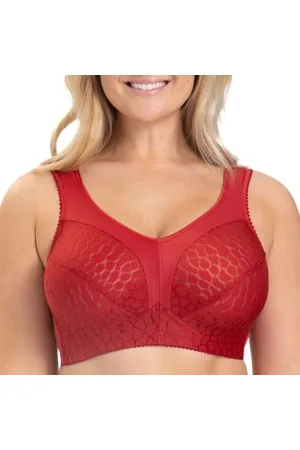 Miss Mary Miss Mary Lovely Jacquard Soft Bra BH Röd B 80 Dam
