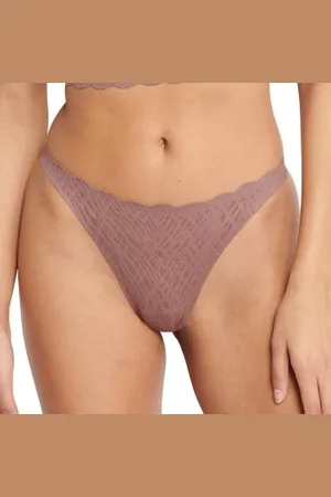 Sloggi Trosor ZERO Feel Bliss String Brief Brun X-Small Dam
