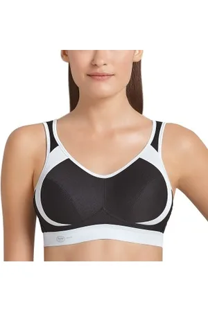 Anita BH Active Extreme Control Sports Bra Svart/Vit B 100 Dam