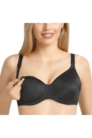 Anita BH Microfiber Underwire Nursing Bra Svart C 100 Dam