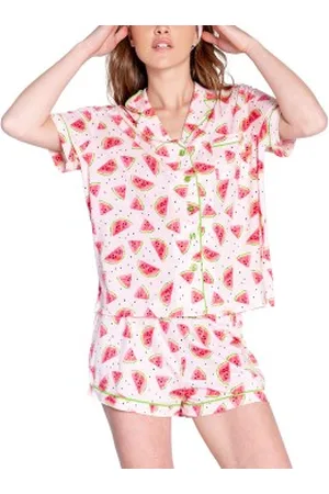 P.J.Salvage Pyjamas Playful Prints Rosa Mönstrad Large Dam
